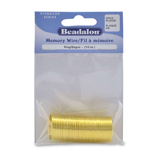 Memory Wire - Ring - 99 coil pack (0.5oz / 14g) - Gold Plated - 347A-010