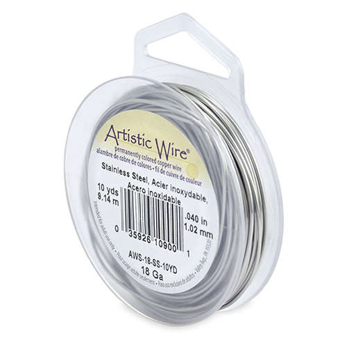 Stainless Steel - 18 Gauge (1.0 mm) - 10 yd (9.1 m) - AWS-18-SS-10YD