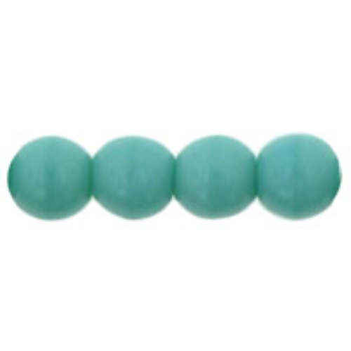 4mm Turquoise - Round Beads - 100 Bead Strand - 5-04-6313