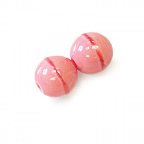 4mm - Coral Pink - Round Beads - 50 Bead Strand - 04-7402-RB