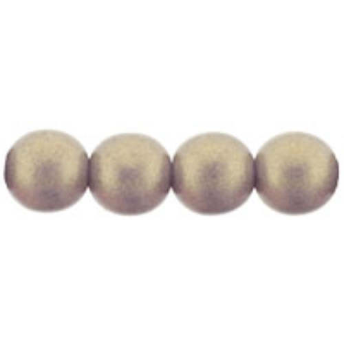 6mm Sueded Gold Amethyst - Round Beads - 50 Bead Strand - 5-06-MSG2006