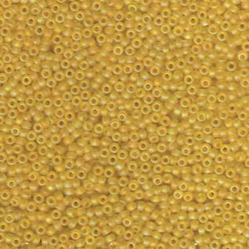 Miyuki 11/0 Rocaille Bead - 11-9136FR - Matte Transparent Yellow AB