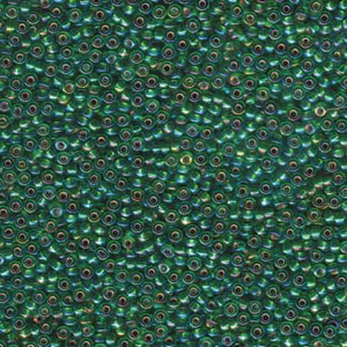 Miyuki 11/0 Rocaille Bead - 11-91016 - Silver Lined Green AB