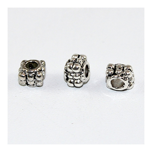 Rope Spacer Bead - Antique Silver