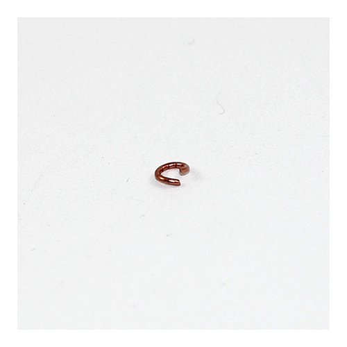 4mm Round Jump Rings - Brass Base - Bright Copper