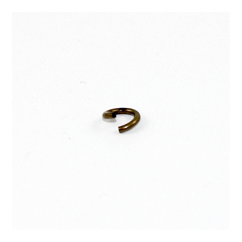 6mm x 1mm Round Jump Rings - Steel Base - Antique Bronze