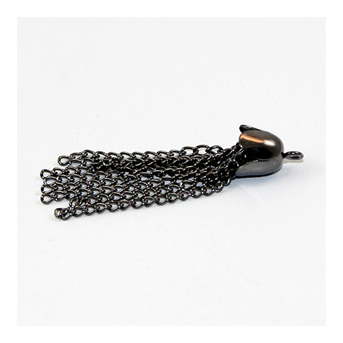 Chain Tassel - Black Nickel