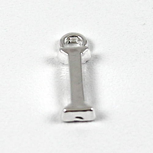 Letter "I" Charm - Silver Plate