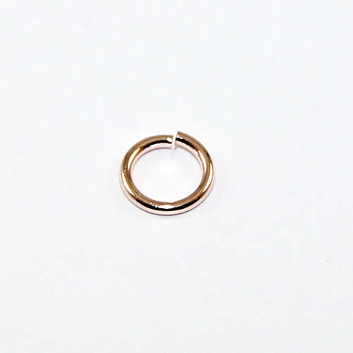 6mm Brass Jump Ring - Rose Gold