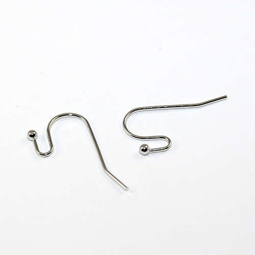 Small Pendant Ear Wires - Pair - Platinum