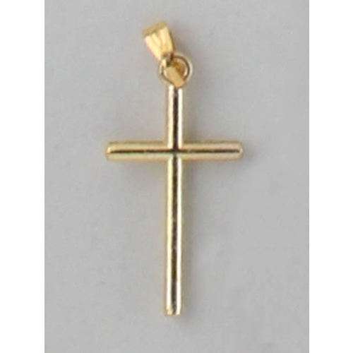 Crosses & Crucifixes - Cross 25mm  - Gold Plate