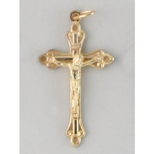 Crosses & Crucifixes - Crucifix 30mm - Gold Plate