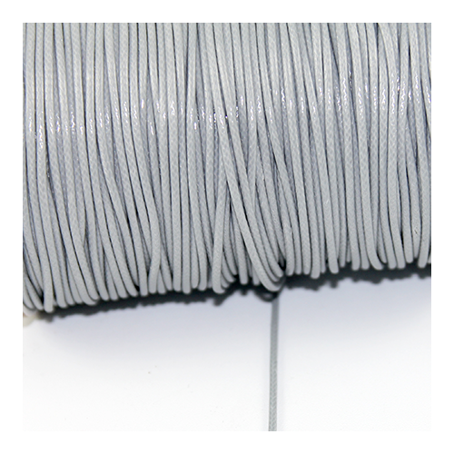 1.5mm Waxed Cotton Cord - sold per 10cm increments - Grey