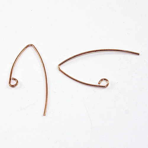 29mm Drop Hook Earring - Pair - Rose Gold