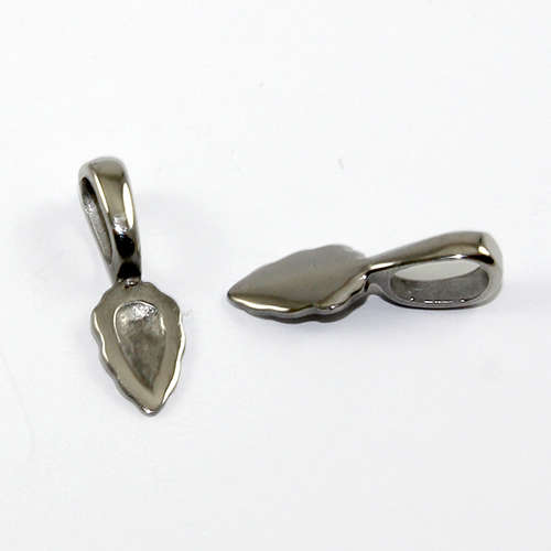 Glue on Bail - 21mm Pendant - Stainless Steel
