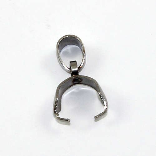 18mm x 8mm Pendant Pinch Bail - 304 Stainless Steel