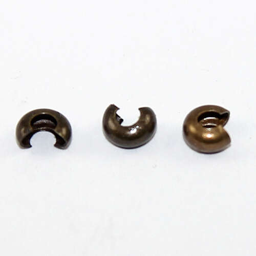 4mm Crimp Beads Covers - Antique Bronze - 100 Piece Bag