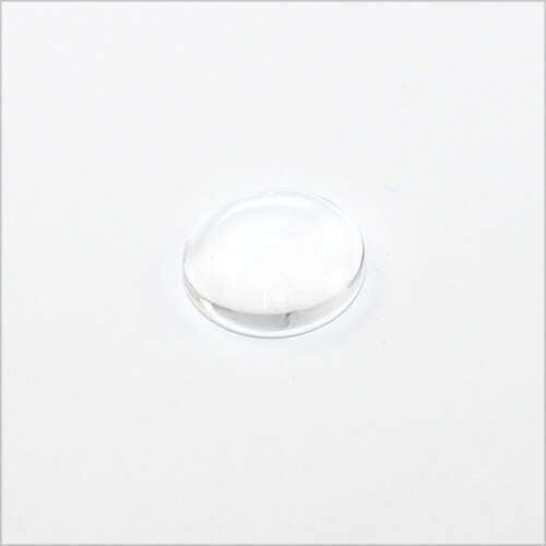 10mm Transparent Half Round Glass Cabochon - Clear