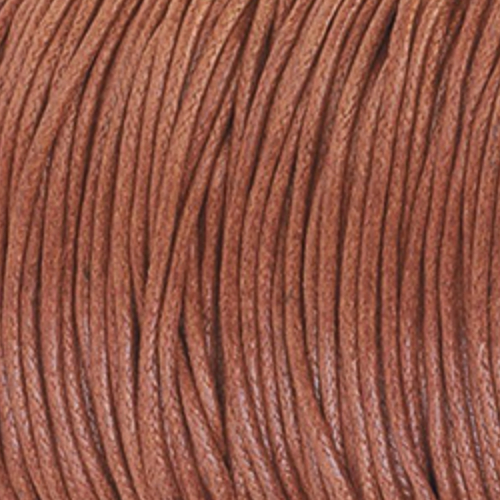 1.5mm Wax Cotton Cord - sold per 10 centimetres increments - Toffee