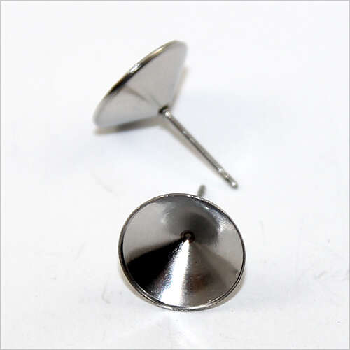 12mm Pointed Back Stud Setting - Pair - 304 Stainless Steel