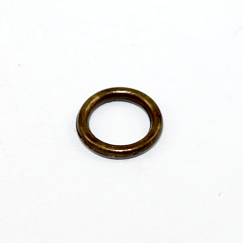 8mm Soldered Alloy Ring - Antique Bronze