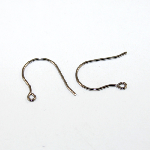 20mm Plain Ear Hook - 316 Surgical Steel - Pair