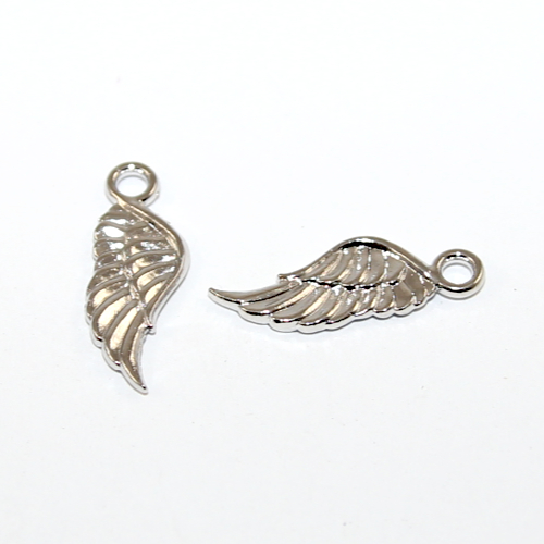 Angel Wing Charms - Silver - 2 Piece Pack