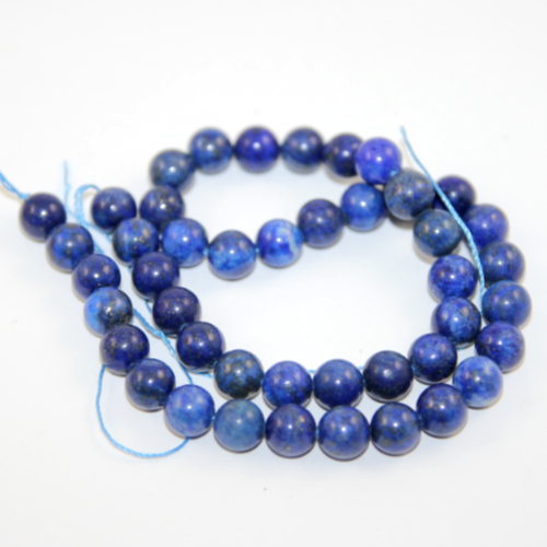 8mm Lapis Lazuli - Grade A - Round Beads - 38cm Strand