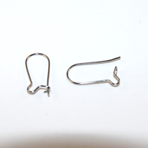 20mm Kidney Ear Wire - Pair - 316 Surgical Steel - Pack of 10