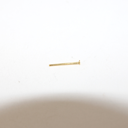 15mm x 0.7mm Head Pins - Bright Gold