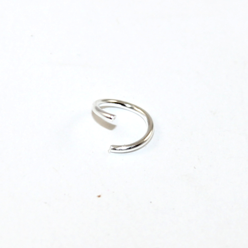 8mm x 0.9mm Copper Jump Ring - Silver