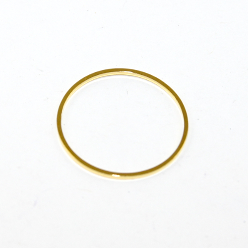 20mm Closed Round Copper Linking Ring - Bright Gold