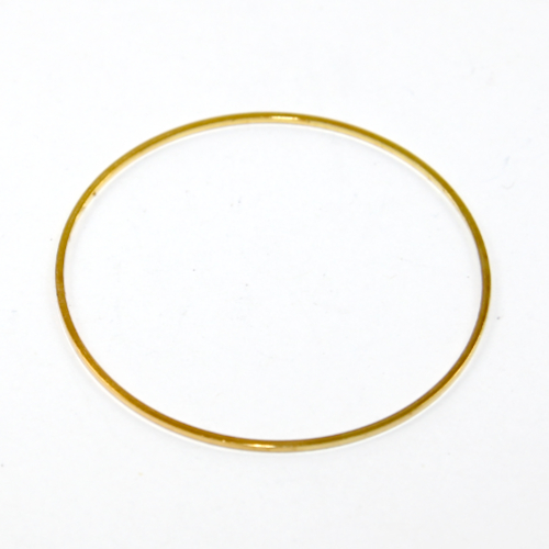 40mm Closed Round Copper Linking Ring - Bright Gold