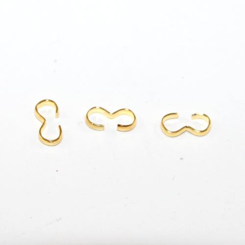 4mm x 8mm Bright Gold Connector Link - 20 Piece Bag