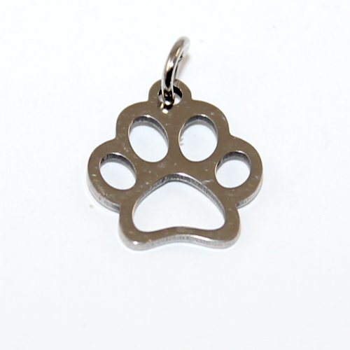 Paw Print Charm - 304 Stainless Steel