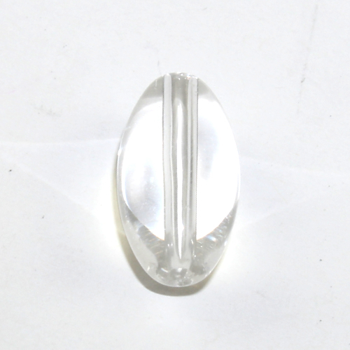 19mm x 10mm Oval Beads - Clear - 10 Beads
