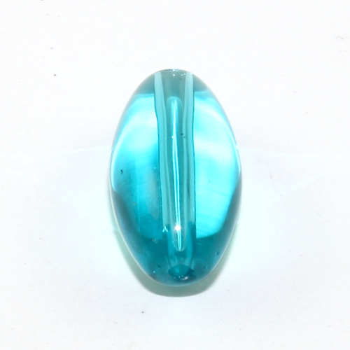 19mm x 10mm Oval Beads - Turquoise Blue - 10 Beads