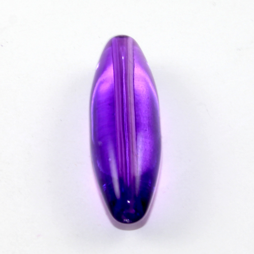 40mm x 12mm Oval Beads - Violet - 5 Beads