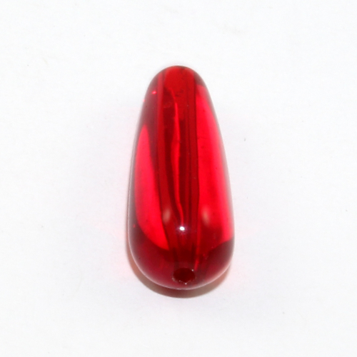 19mm x 9mm Tear Drop Beads - Red - 10 Beads