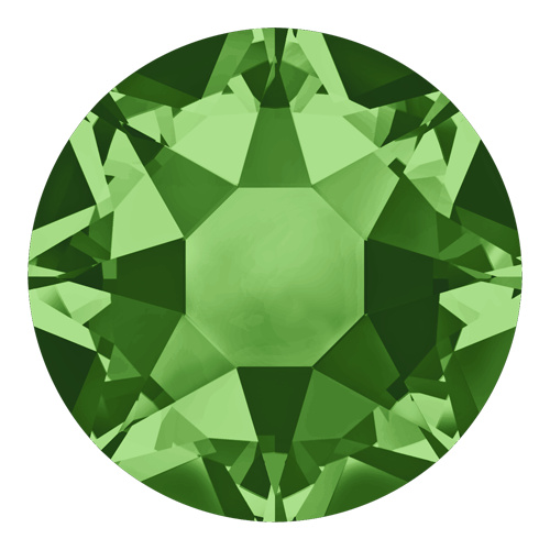 Pack of 144 - 2078 - SS20 (4.60 - 4.80mm) - Fern Green A HF (291) - Xirius Rose Hot Fix Flat Back Crystal 