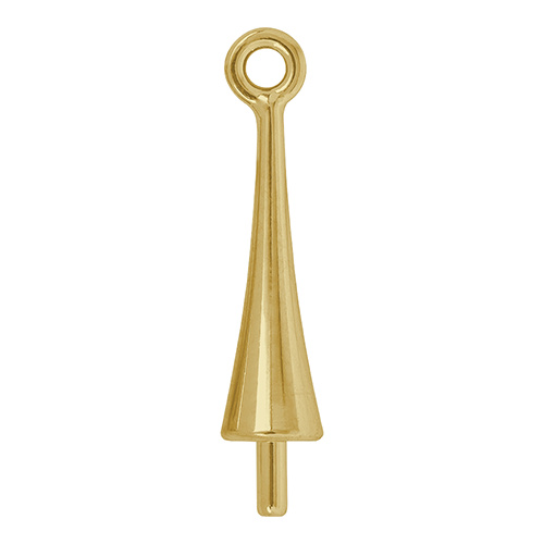 65M001 - 9mm - Gold - Trumpet Cap