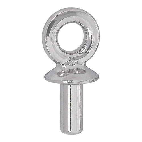 65M002 - 4mm - Rhodium - Classic Cap