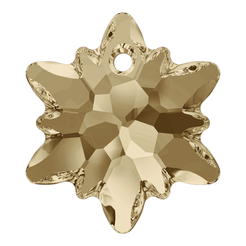 6748 - 18mm - Crystal Golden Shadow (001 GSHA) - Edelweiss Crystal Pendant