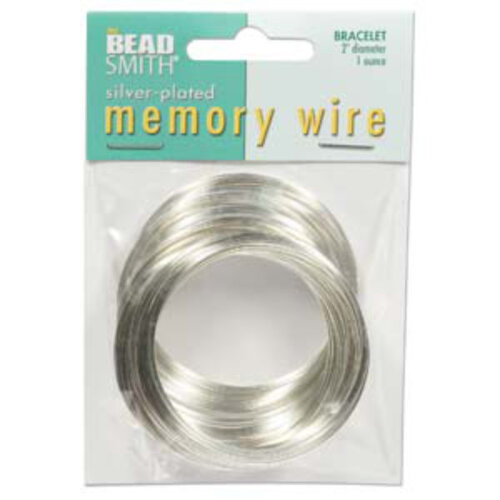 Memory Wire 2in 1 Ounce Silver Plated - Bracelet - CBWS2070