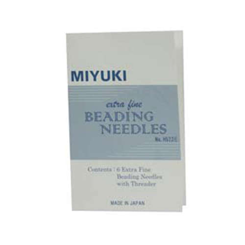 Miyuki Extra Fine Beading Needles 6 Pack + Threader - JPN156