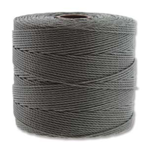 S-Lon Fine Twist Bead / Macrame Cord (TEX135) - Grey - SL135-GY