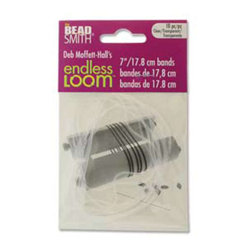 Endless Loom Bands 7 Inch Clear Bag Of 10 - ENDB-7-CL-10