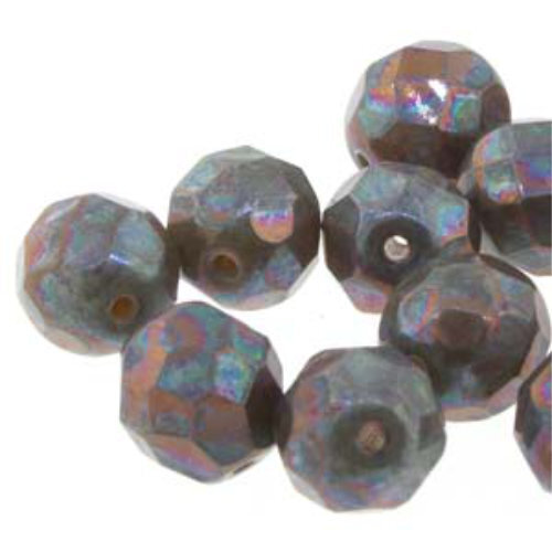 4mm Fire Polish Beads - Nebula Ivory 13010-15001 - 40 Bead Strand
