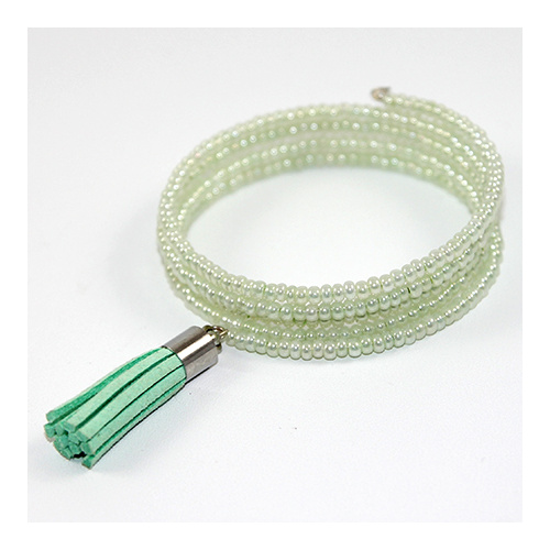 Tassel wrap bracelet - Green