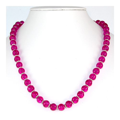 Claire Necklace - Fuchsia